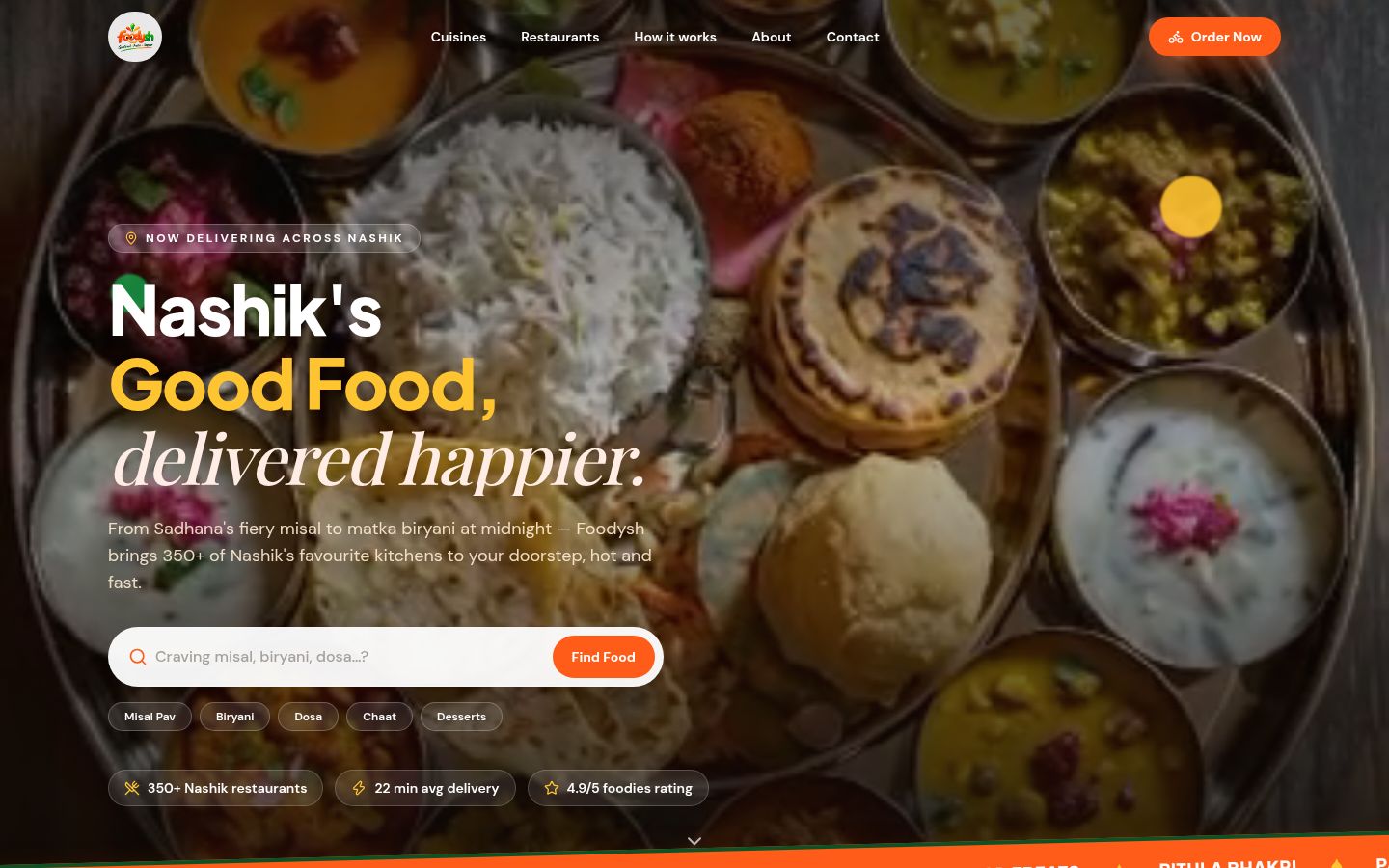 Foodysh home page