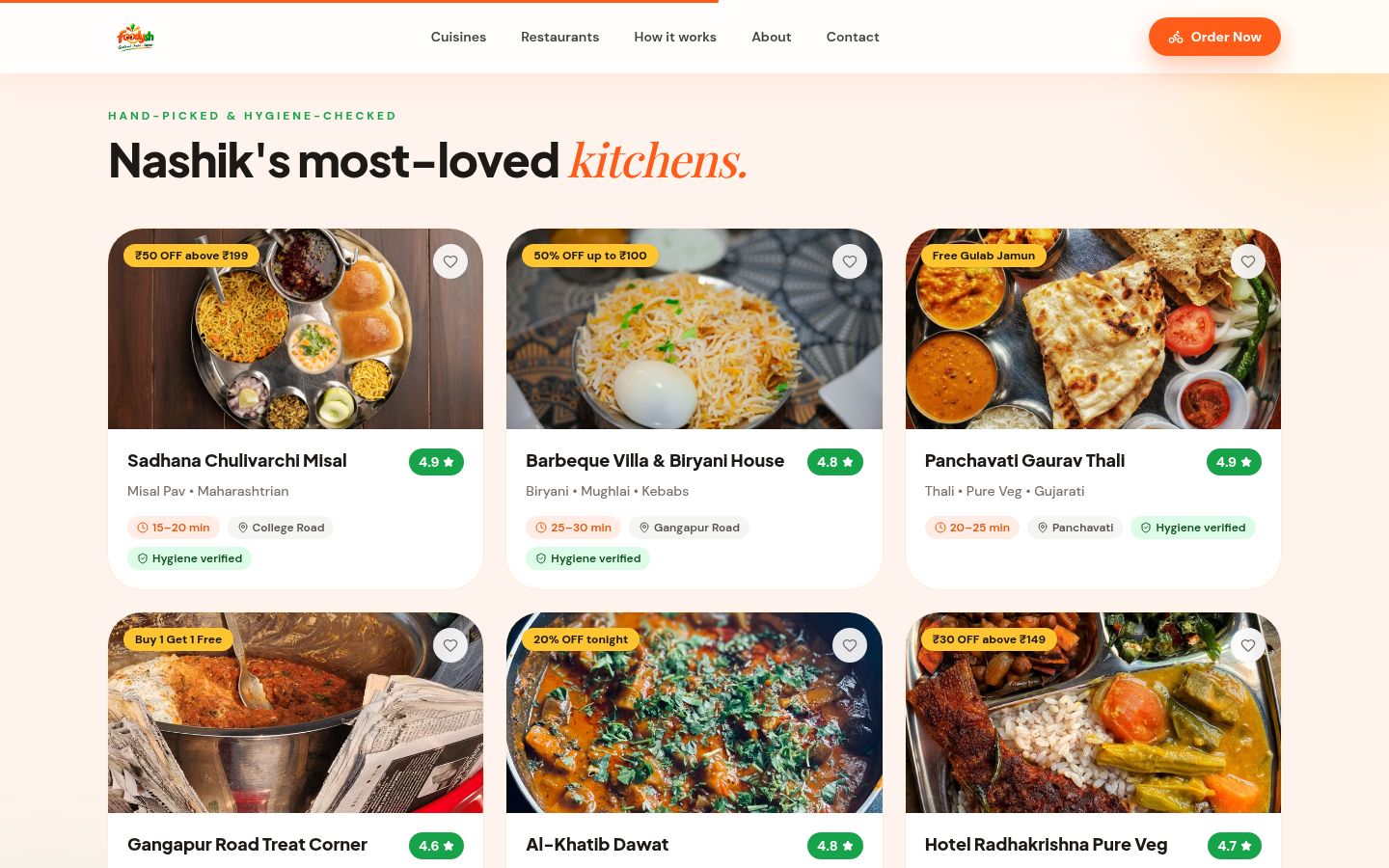 Foodysh: Partner restaurants